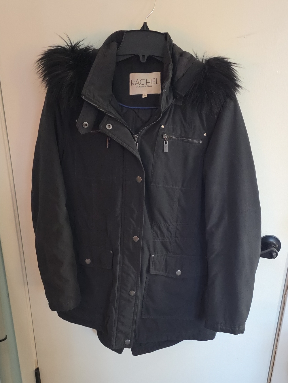 Rachel Rachel Roy Puffer Jacket With Removable Hood